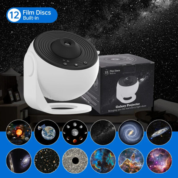Night Light Galaxy Projector Starry Sky Projector 360 Rotate Planetarium Lamp For Kids Bedroom Valentines Day Gift Wedding Deco – Image 8