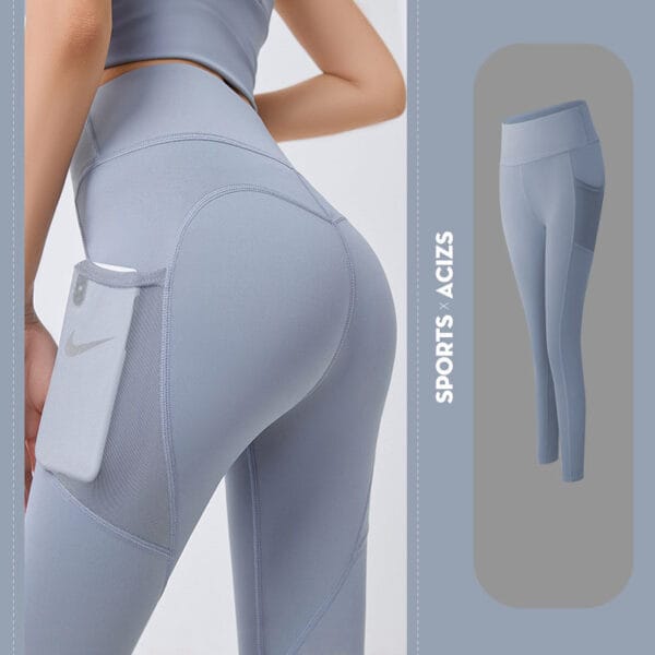 Yoga Pants Women With Pocket Leggings Sport Girl Gym Leggings Women Tummy Control Jogging Tights Female Fitness Pants – Image 6