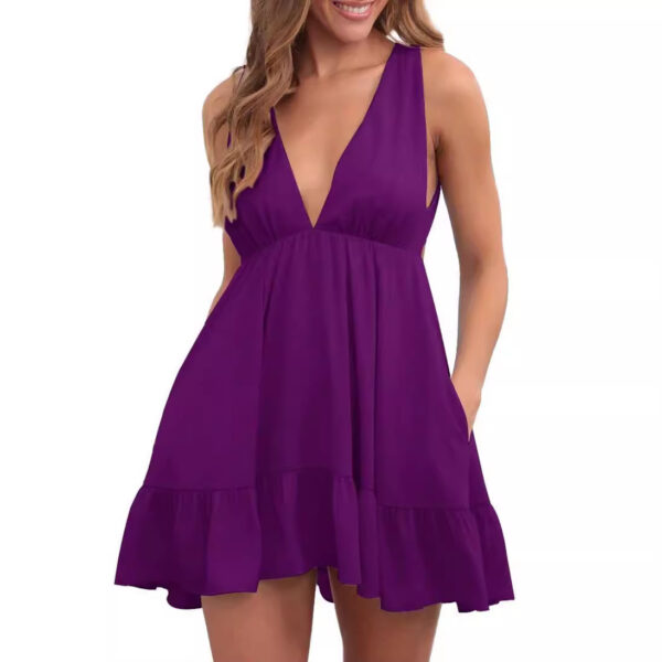 Backless Sleeveless Sling Dress Women – Image 4