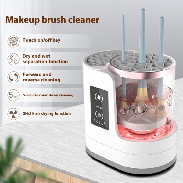 Electric Makeup Brush Cleaner Rechargeable Makeup Brushes Cleaning Tool Automatic Makeup Brush Cleaning Stand Device – Image 2